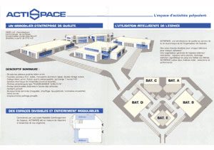 Actispace Illustration et mise n page de la plaquette de commercialisation