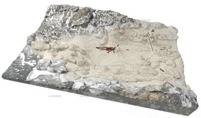 Science & Vie - plan de situation de la découverte de L'homme d'Otsi