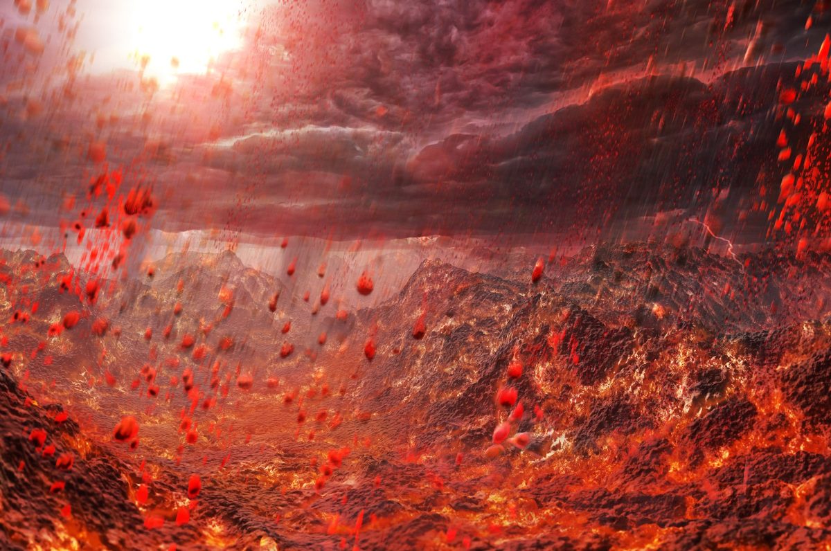 Exoplanète où il pleut des pierres